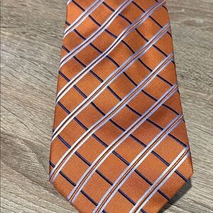 Tasso Ella Tie - Orange Striped Men's Tie Nordstrom